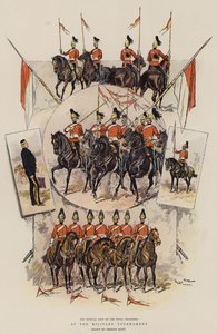 Na Turnieju Wojskowym (chromolitho)